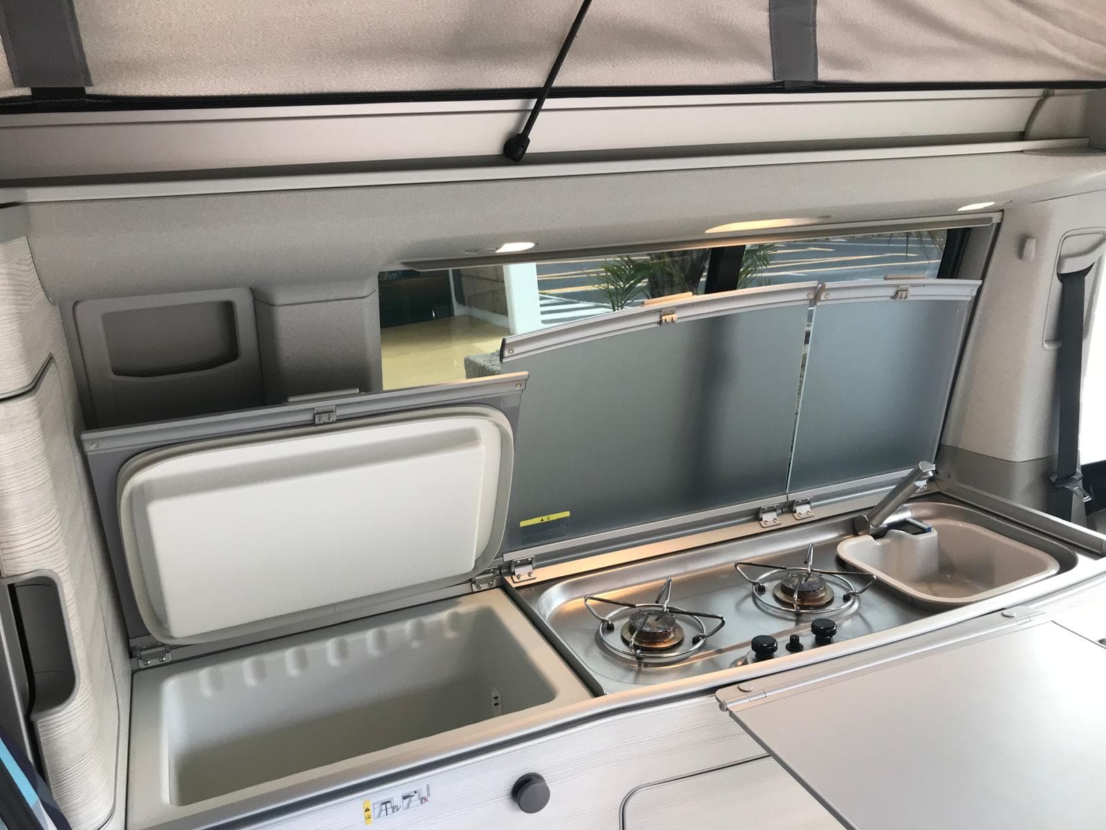 Camper van kitchen